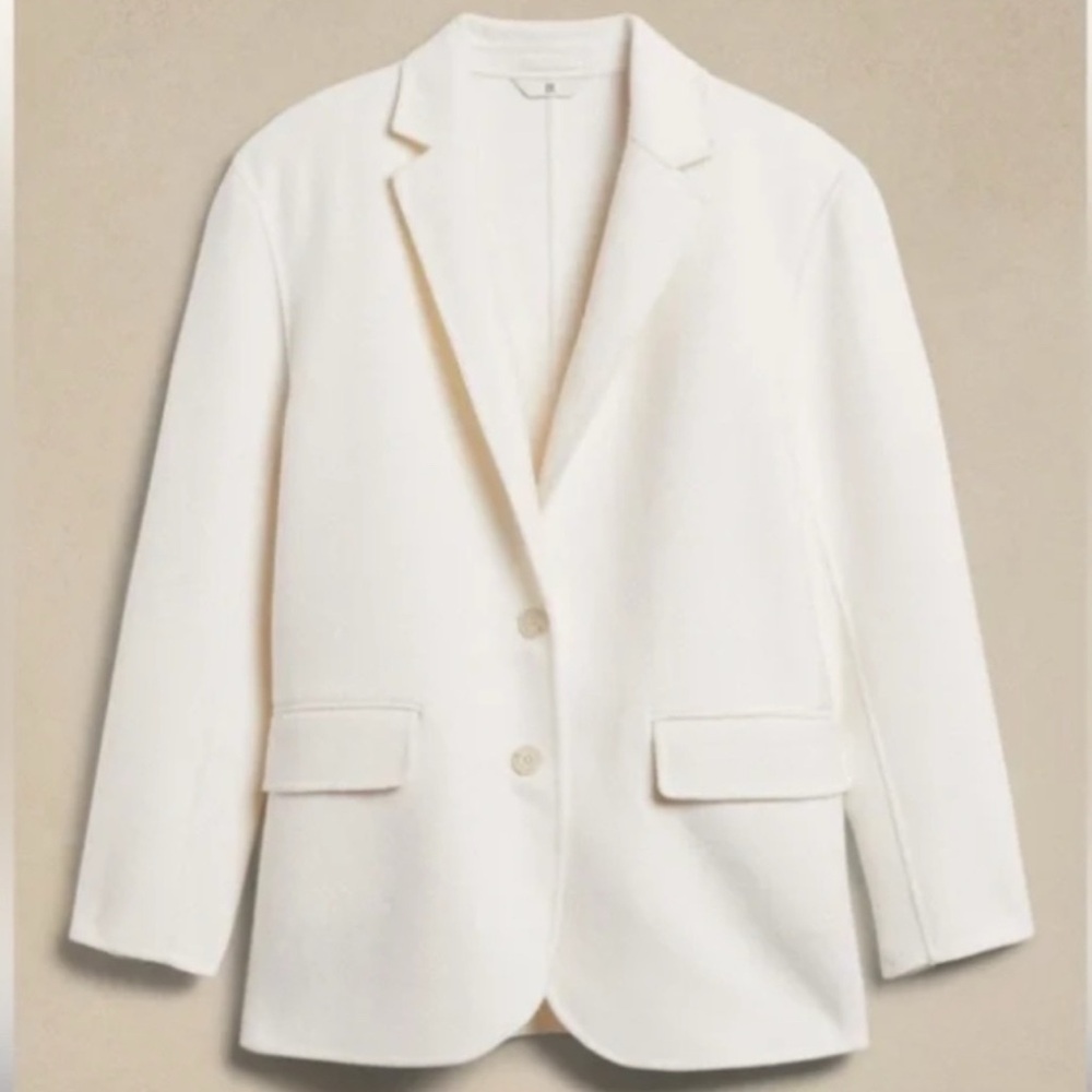 Banana Republic Transitional Blazer Snow Day Wool - Picture 3 of 9